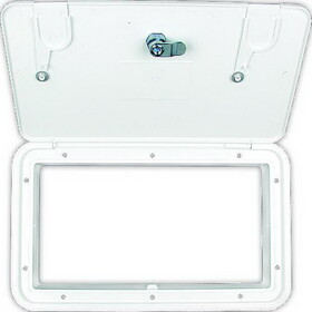 B&B Molders 865-94316 Multi-Purpose Hatch w/2 Vermin Doors, Polar White