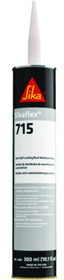Sika 187690 Sikaflex 715 Semi Self Leveling Roof Membrane Sealer, 10.1 oz., White
