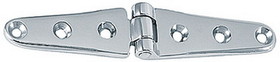 Perko 0120DP2CHR 6" Strap Hinges Chrome Plated Brass&#44; Pr.