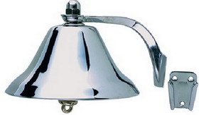 Perko 0159DP8CHR 8" Fog Bell&#44; Chrome Plated Brass