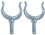 Perko 0828DP0PLB Ribbed Type Rowlock Horns, Price/Pack
