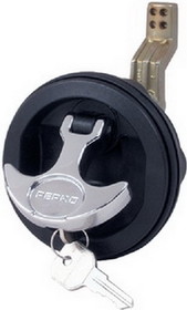 Perko 1092DP1BLK T Handle Flush Lock&#44; Black