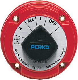Perko 8503DP Battswitch w/Alternator Disconnect