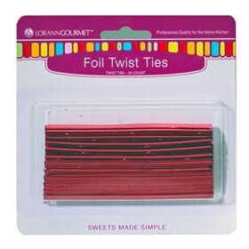 LorAnn Oils 5717-0000 Twist Ties, Red 50 pack