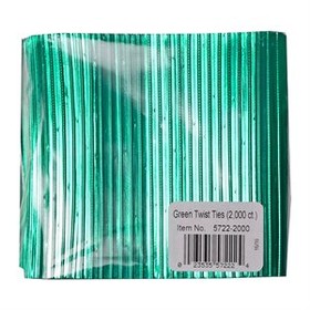 LorAnn Oils 5722-2000 Twist Ties, Green 2000 pack