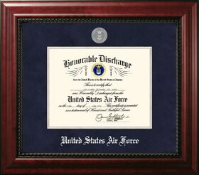 Campus Images Patriot Frames Air Force 8.5x11 Discharge Executive Frame with Silver Medallion