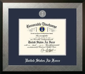 Campus Images AFDHO002 Patriot Frames Air Force 8.5x11 Discharge Honors Frame with Silver Medallion