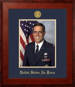 Campus Images AFPHO001 Patriot Frames Air Force 8x10 Portrait Honors Frame with Gold Medallion