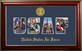 Campus Images AFSSCL001S Patriot Frames Air Force Collage Photo Classic Frame with Gold Medallion