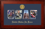 Campus Images AFSSHO001S Patriot Frames Air Force Collage Photo Honors Frame with Gold Medallion