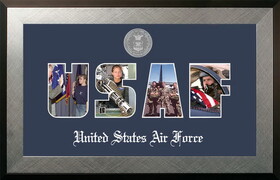 Campus Images AFSSHO002S Patriot Frames Air Force Collage Photo Honors Frame with Silver Medallion