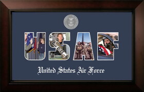 Campus Images AFSSLG002S Patriot Frames Air Force Collage Photo Legacy Frame with Silver Medallion