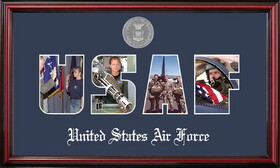 Campus Images AFSSPT002S Patriot Frames Air Force Collage Photo Petite Frame with Silver Medallion