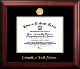 Campus Images AL991GED University of South Alabama Gold Embossed Diploma Frame