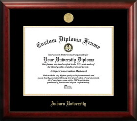 Campus Images AL992GED Auburn University Gold Embossed Diploma Frame
