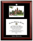 Campus Images AL992LSED-1713 Auburn University 17w x 13h Silver Embossed Diploma Frame with Campus Images Lithograph