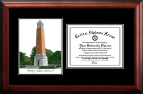 Campus Images AL993D-1185 University of Alabama, Tuscaloosa 11w x 8.5h Diplomate Diploma Frame