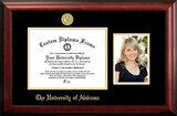 Campus Images AL993PGED-1185 University of Alabama, Tuscaloosa 11w x 8.5h Gold Embossed Diploma Frame with 5 x7 Portrait