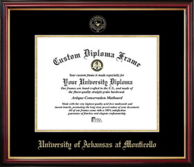 Campus Images AR998PMGED-1185 University of Arkansas at Monticello Petite Diploma Frame