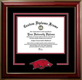 Campus Images AR999CMGTSD-1185 University of Arkansas Razorbacks 11w x 8.5h Classic Spirit Logo Diploma Frame