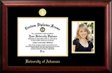 Campus Images AR999PGED-1185 University of Arkansas 11w x 8.5h Gold Embossed Diploma Frame with 5 x7 Portrait