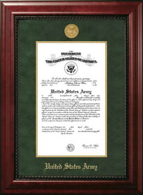 Campus Images Patriot Frames Army 10x14 Certificate Executive Frame with Gold Medallion with Gold Filet