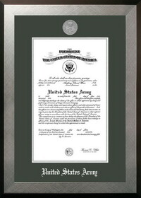 Campus Images ARCHO002 Patriot Frames Army 10x14 Certificate Honors Frame with Silver Medallion