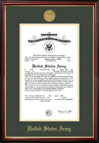 Campus Images ARCPT001 Patriot Frames Army 10x14 Certificate Petite Frame with Gold Medallion