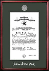 Campus Images ARCPT002 Patriot Frames Army 10x14 Certificate Petite Frame with Silver Medallion