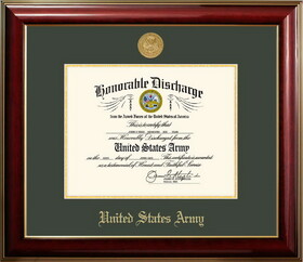 Campus Images ARDCL001 Patriot Frames Army 8.5x11 Discharge Classic Frame with Gold Medallion