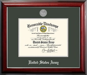 Campus Images ARDCL002 Patriot Frames Army 8.5x11 Discharge Classic Frame with Silver Medallion
