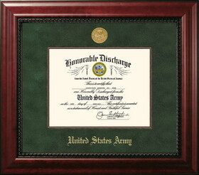 Campus Images Patriot Frames Army 8.5x11 Discharge Executive Frame with Gold Medallion