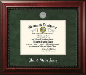 Campus Images Patriot Frames Army 8.5x11 Discharge Executive Frame with Silver Medallion