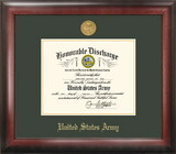 Campus Images ARDG001 Army Discharge Frame Gold Medallion