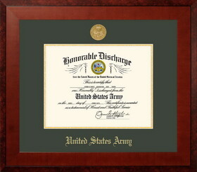 Campus Images ARDHO001 Patriot Frames Army 8.5x11 Discharge Honors Frame with Gold Medallion