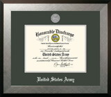 Campus Images ARDHO002 Patriot Frames Army 8.5x11 Discharge Honors Frame with Silver Medallion
