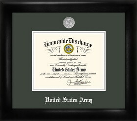 Campus Images ARDS002 Army Discharge Frame Silver Medallion