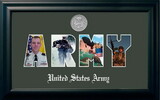 Campus Images ARSS002S Patriot Frames Army Collage Black Photo Frame Silver Medallion