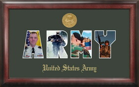 Campus Images ARSSG001 Army Collage Photo Frame Gold Medallion
