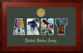 Campus Images ARSSHO001S Patriot Frames Army Collage Photo Honors Frame with Gold Medallion