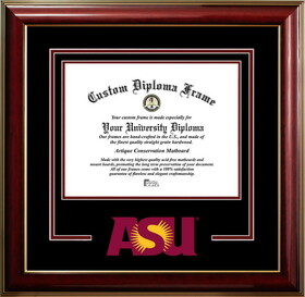 Campus Images AZ994CMGTSD-1185 Arizona State University 11w x 8.5h Classic Spirit Logo Diploma Frame Sun Devils