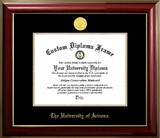 Campus Images AZ996CMGTGED-1185 University of Arizona Wildcats 11w x 8.5h Classic Mahogany Gold Embossed Diploma Frame