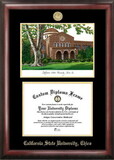 Campus Images CA919LGED California State University - Chico Gold embossed diploma frame with Campus Images lithograph