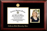 Campus Images CA919PGED-1185 California State University, Chico 11w x 8.5h Gold Embossed Diploma Frame with 5 x7 Portrait