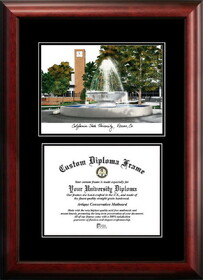 Campus Images CA920D-1185 Cal State Fresno 11w X 8.5h Diplomate Diploma Frame