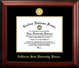 Campus Images CA920GED Cal State Fresno Gold Embossed Diploma Frame