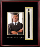 Campus Images CA9235x7PTPC Cal State Long Beach 5x7 Portrait with Tassel Box Petite Cherry
