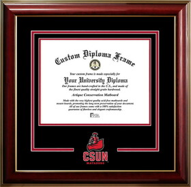 Campus Images CA924CMGTSD-1185 California State University, Northridge 11w x 8.5h Classic Spirit Logo Diploma Frame