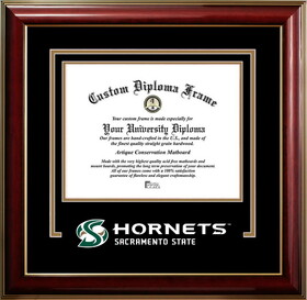 Campus Images CA925CMGTSD-1185 California State Sacramento University 11w x 8.5h Classic Spirit Logo Diploma Frame