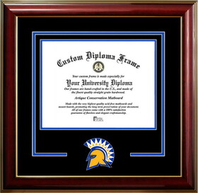 Campus Images CA929CMGTSD-1185 San Jose State University 11w x 8.5h Classic Spirit Logo Diploma Frame